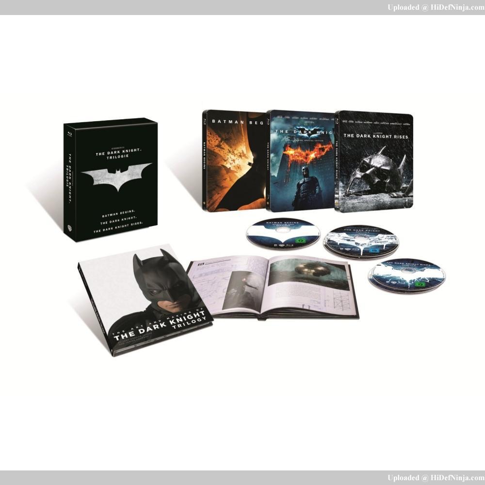 The Dark Knight Trilogy Amazon Germany Blu-Ray Steelbook has been released in Germany